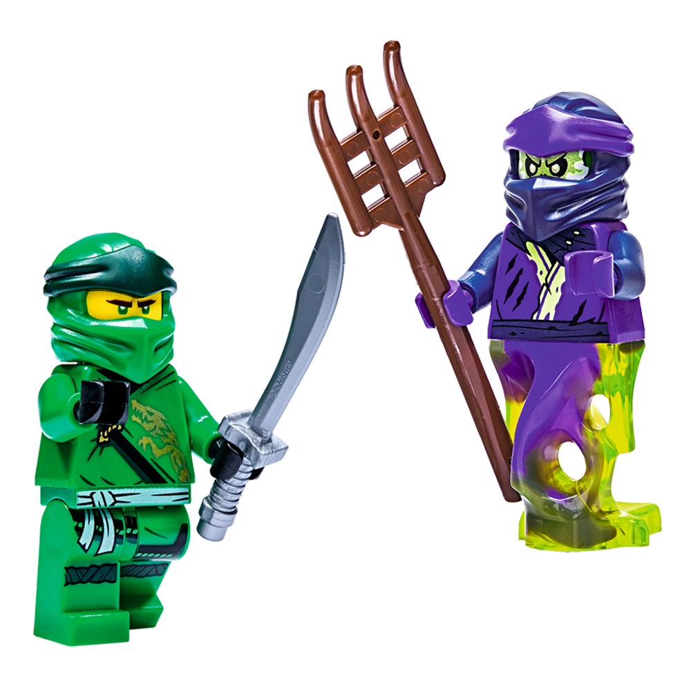 LEGO LEGO NINJAGO Series Lloyd VS Ghost Minifigure Set (Comes with NINJAGO Classic Legend Special 8 Magazine) Shining Sword Building Blocks 0-300pcs 21072010110147