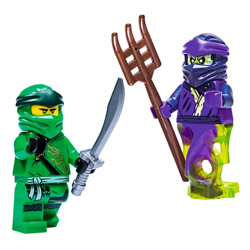 LEGO LEGO NINJAGO Series Lloyd VS Ghost Minifigure Set (Comes with NINJAGO Classic Legend Special 8 Magazine) Shining Sword Building Blocks 0-300pcs 21072010110147