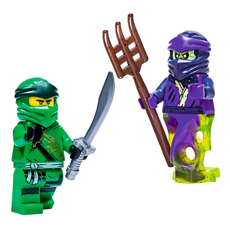 LEGO LEGO NINJAGO Series Lloyd VS Ghost Minifigure Set (Comes with NINJAGO Classic Legend Special 8 Magazine) Shining Sword Building Blocks 0-300pcs 21072010110147