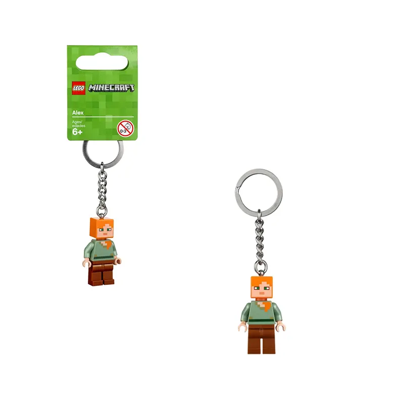 LEGO LEGO Minecraft Series Alex Keychain Building Block Doll 0-300pcs 853819
