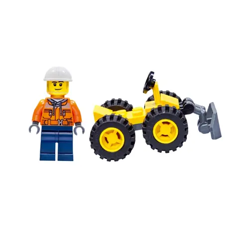 LEGO LEGO City Series Construction Worker + Bulldozer Minifigure Set Building Blocks 0-300pcs 21072010110096