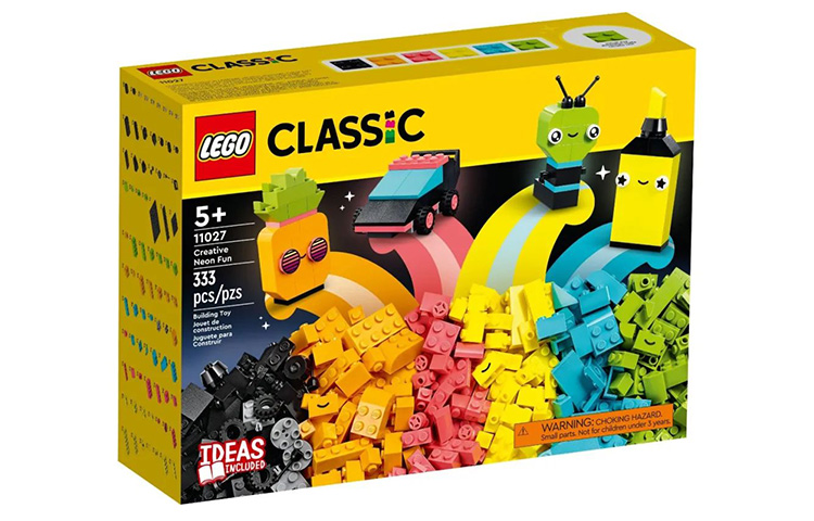 LEGO LEGO Classic Series Creative Neon Style Building Bricks 333pcs 11027
