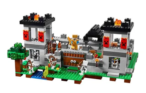 LEGO LEGO Minecraft Series Minecraft Main World Fortress Castle Plastic Building Blocks 601-1000pcs 21127