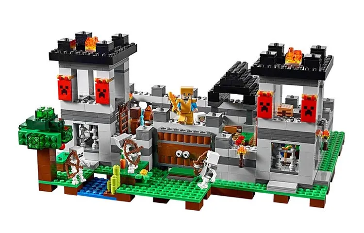 LEGO LEGO Minecraft Series Minecraft Main World Fortress Castle Plastic Building Blocks 601-1000pcs 21127
