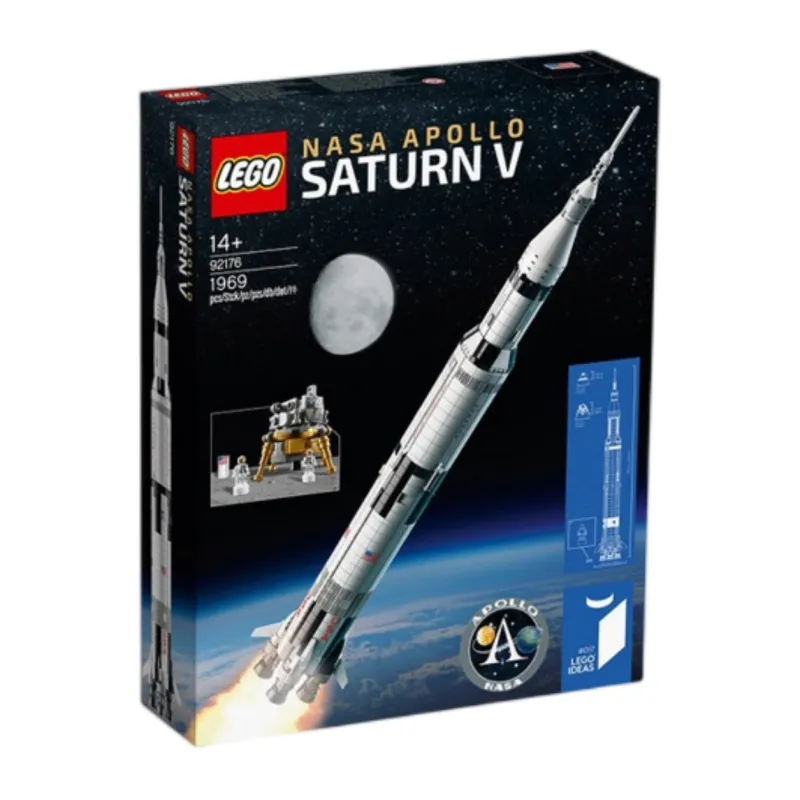LEGO LEGO IDEAS Series NASA Apollo Saturn V Building Blocks 301-600pcs 92176