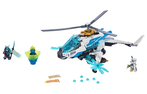 LEGO Lego high-tech helicopter Ninjago plastic building blocks 301-600pcs 70673
