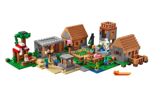 LEGO LEGO Minecraft Series Main World Village Building Bricks 1600pcs 21128