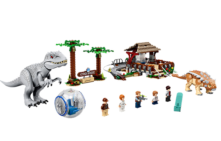 LEGO LEGO Jurassic World Series Indominus Rex Battle Ankylosaurus Building Blocks 301-600pcs 75941