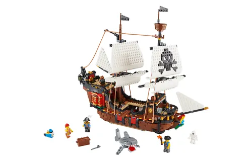 LEGO LEGO Creator creative variety pirate ship building blocks 1001-2000pcs 31109