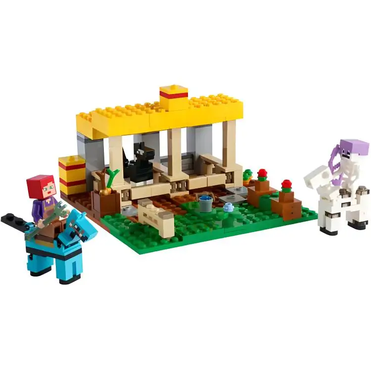 LEGO LEGO Minecraft Series Stable Creative Plastic Building Blocks 241pcs 21171