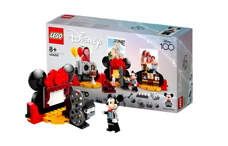 LEGO LEGO Disney Series Mickey Projector Disney 100th Anniversary Limited Building Bricks 301-600pcs 40600