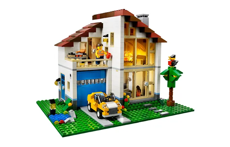 LEGO LEGO Creative Variety 3-in-1 Series Warm Family Villa Building Blocks 601-1000pcs 31012