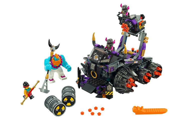 LEGO LEGO Monkey King Series Bull Demon Dark Chariot Plastic Building Blocks 430pcs 80007