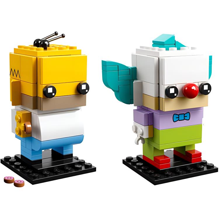 LEGO LEGO BrickHeadzai Series The Simpsons Homer and the Clown Building Blocks 215pcs 41632