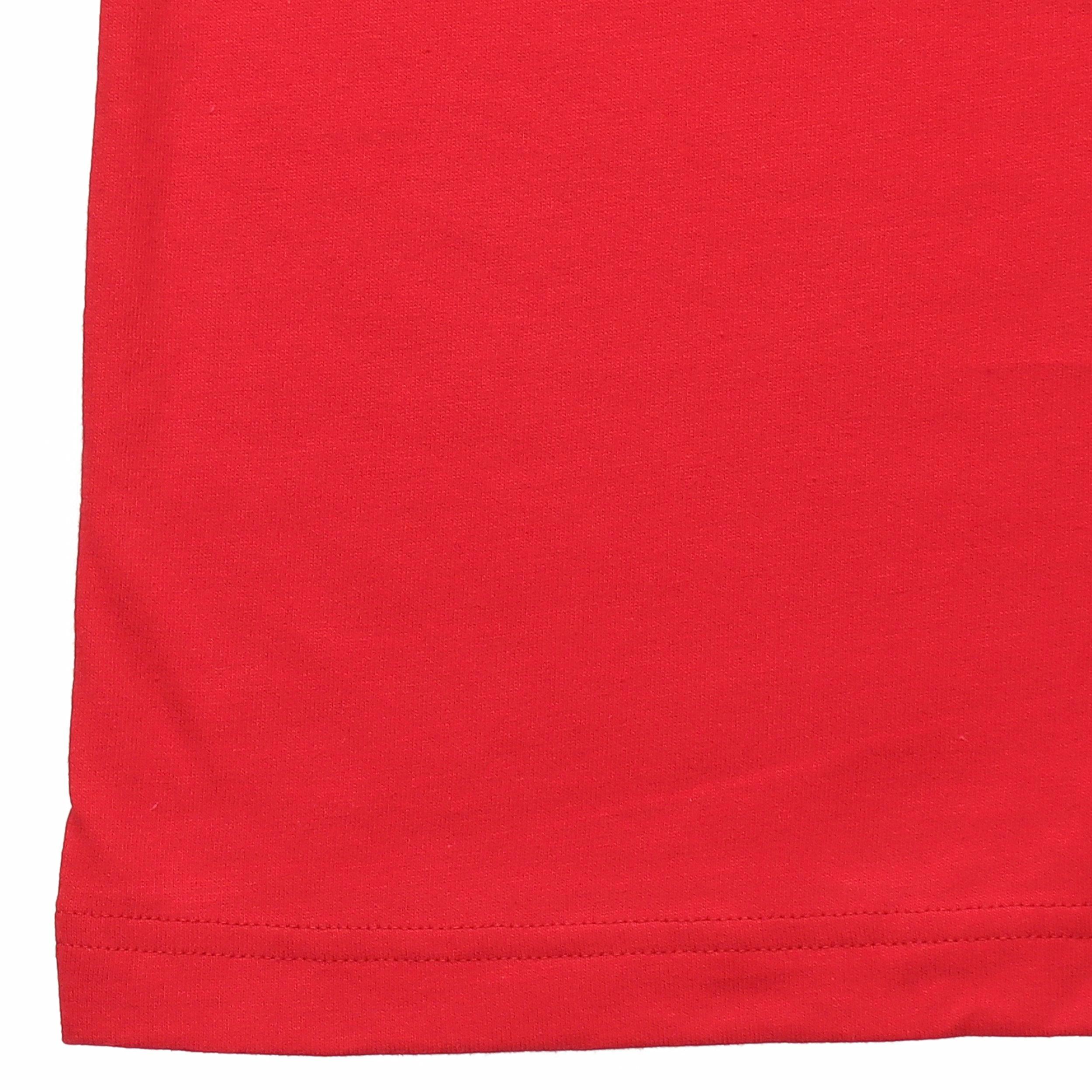 Футболка adidas U Vday T (красная) — фото 6