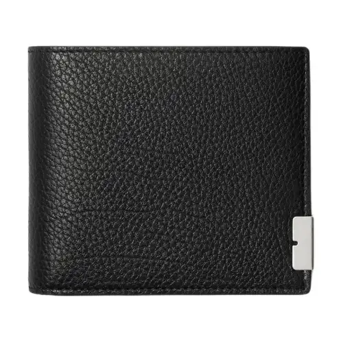 Burberry Calfskin Wallet Men's Black