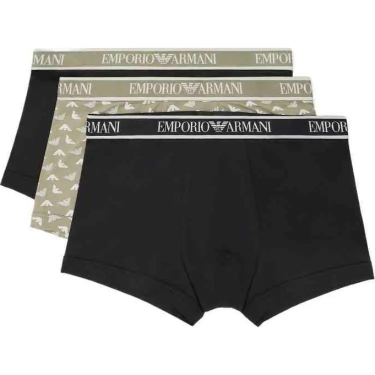 EMPORIO ARMANI Three pack Of Boxer Briefs With Core Logo Waistband