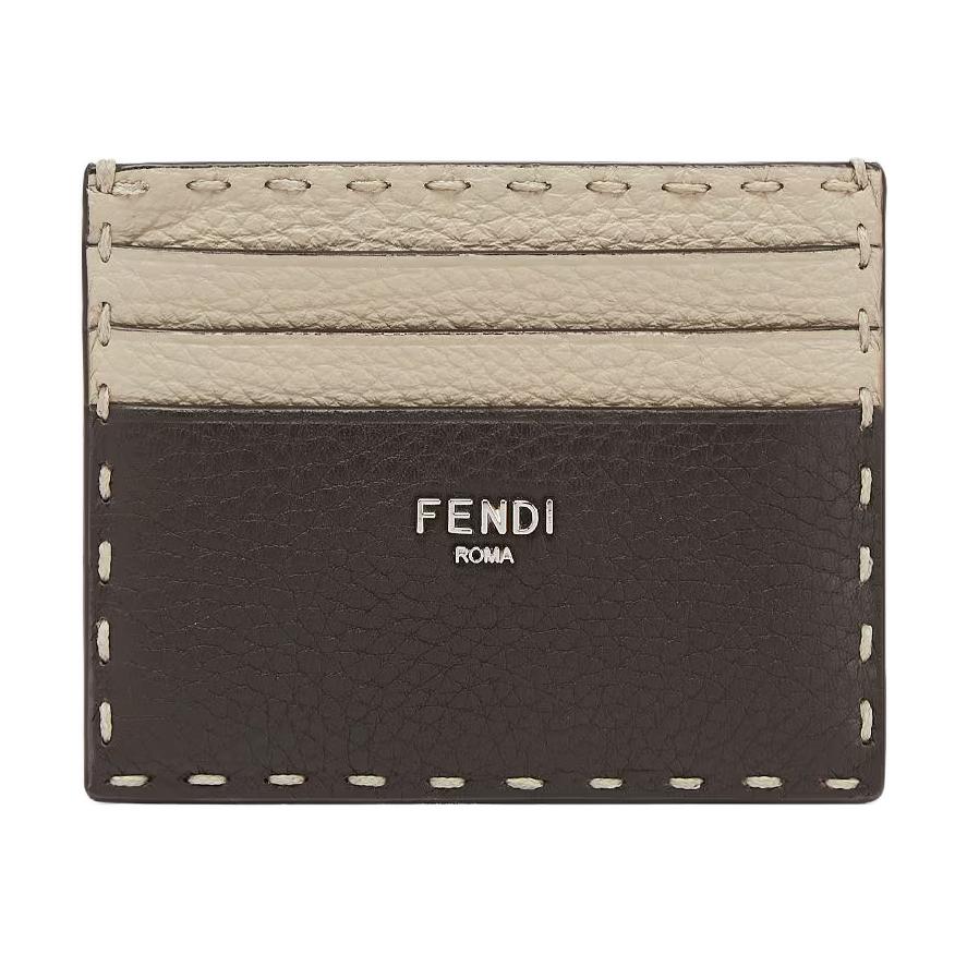 Мужской картхолдер Fendi Selleria (коричневый)