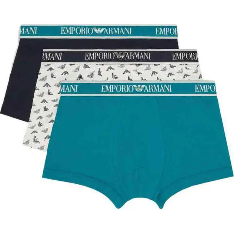 EMPORIO ARMANI Three pack Of Boxer Briefs With Core Logo Waistband