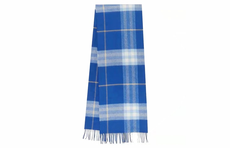 Женский шарф Burberry (синий в клетку)