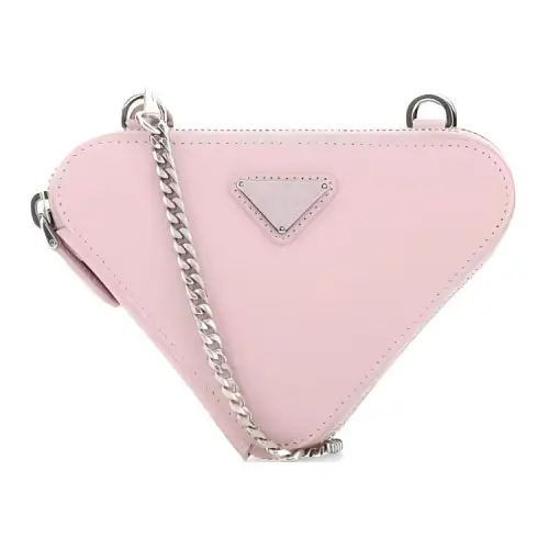 PRADA Saffiano Leather Portable One Shoulder Crossbody Clutch Mini Women's Pink