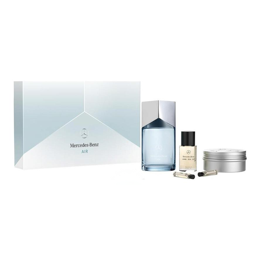 Mercedes Benz, perfume, set, soap, hair oil, 100 ml, sample, 1.5 ml, 110g, 30 ml