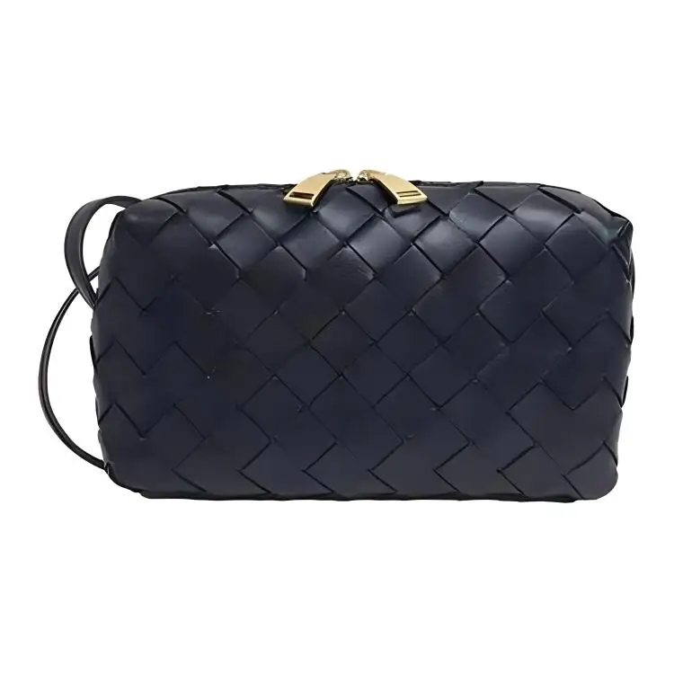 Bottega Veneta Intrecciato Lambskin Crossbody Bag, Shoulder Bag Regular Women's Black