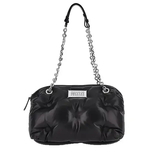 Maison Margiela Glam Slam Sheepskin Cloud Bag, Pillow Bag, Handbag, Shoulder Bag Women's Black