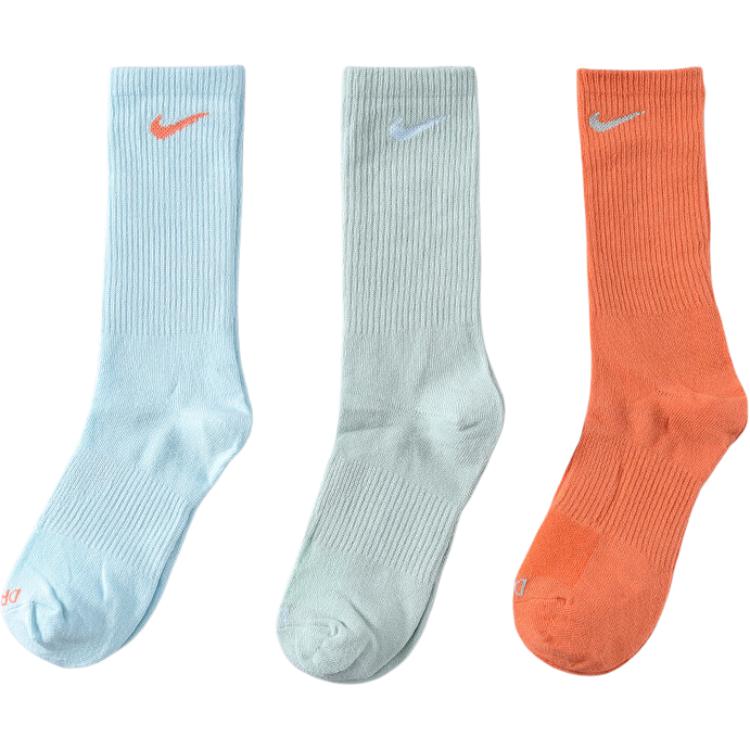 Nike Crew Socks All Unisex Orange Cyan Green Couple’s