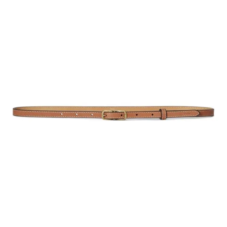 Polo Ralph Lauren Pin Buckle Cow Leather Belts Women's Brown 1CM