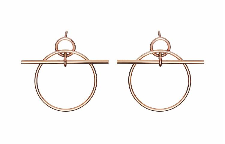 Женские серьги Hermes HERMES (розовое золото)