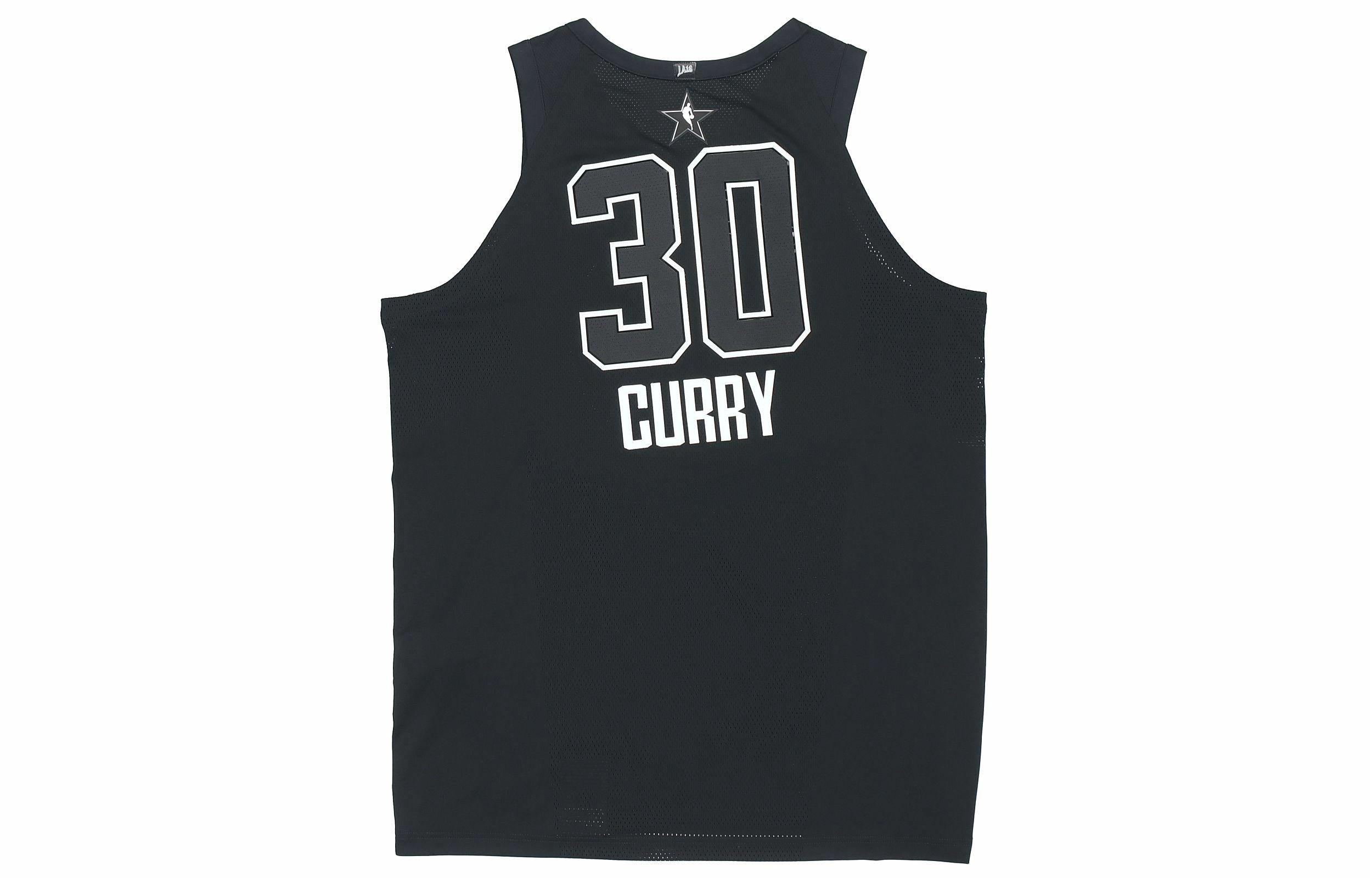 Мужская майка Jordan NBA Stephen Curry All-Star Edition Authentic Jersey (черная) — фото 2