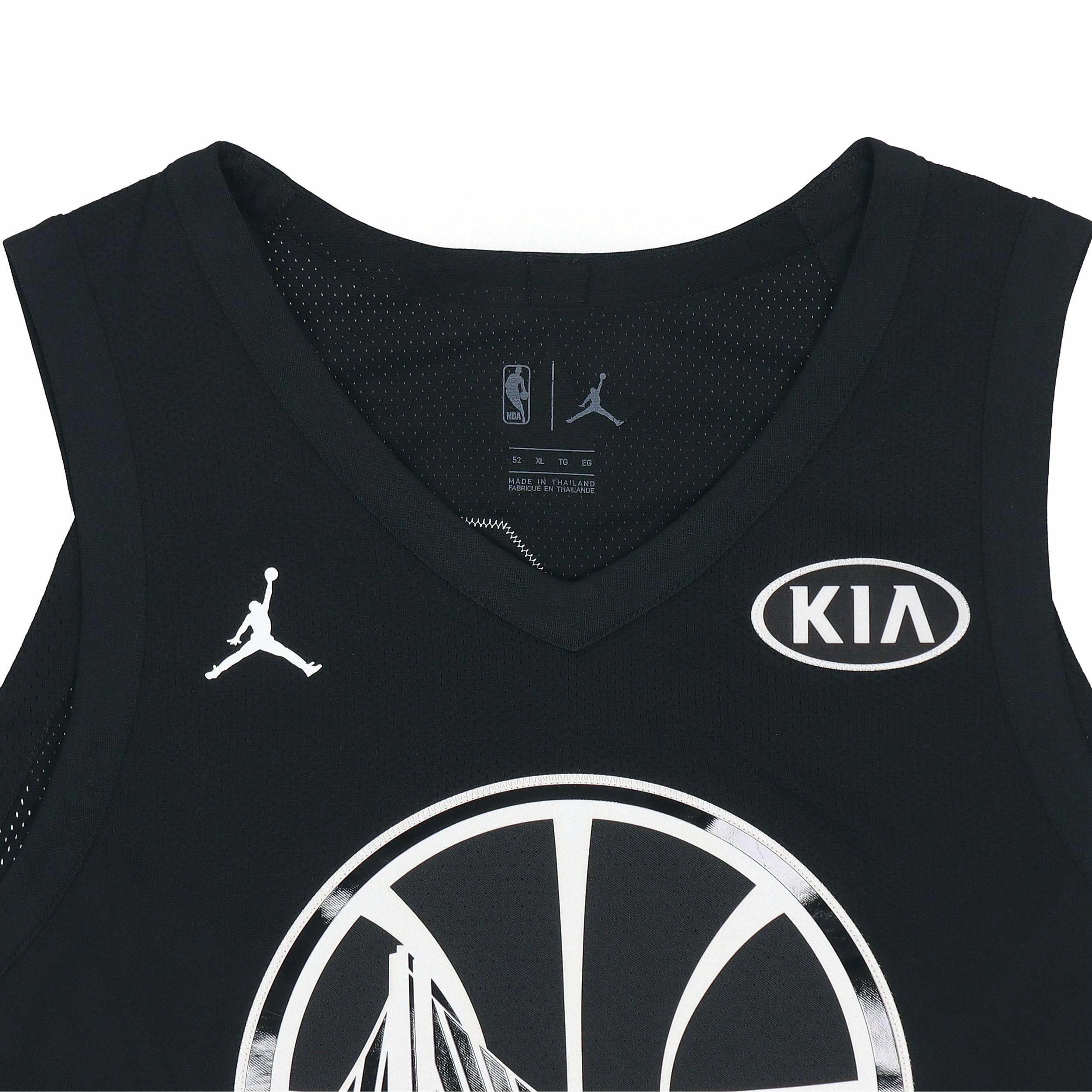 Мужская майка Jordan NBA Stephen Curry All-Star Edition Authentic Jersey (черная) — фото 3