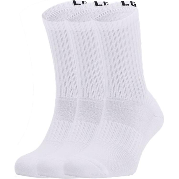 Under Armour Crew Socks All Unisex 3 Pack White Couple’s