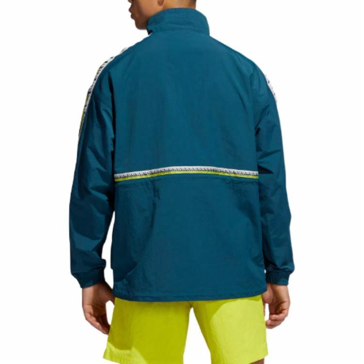 Мужская куртка adidas originals Taped Anorak (зеленая) — фото 4