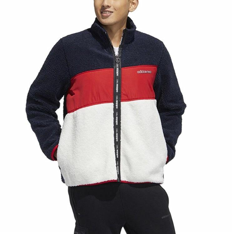 Мужская куртка adidas neo M Brlv Jkt (красно-сине-белая) — фото 2