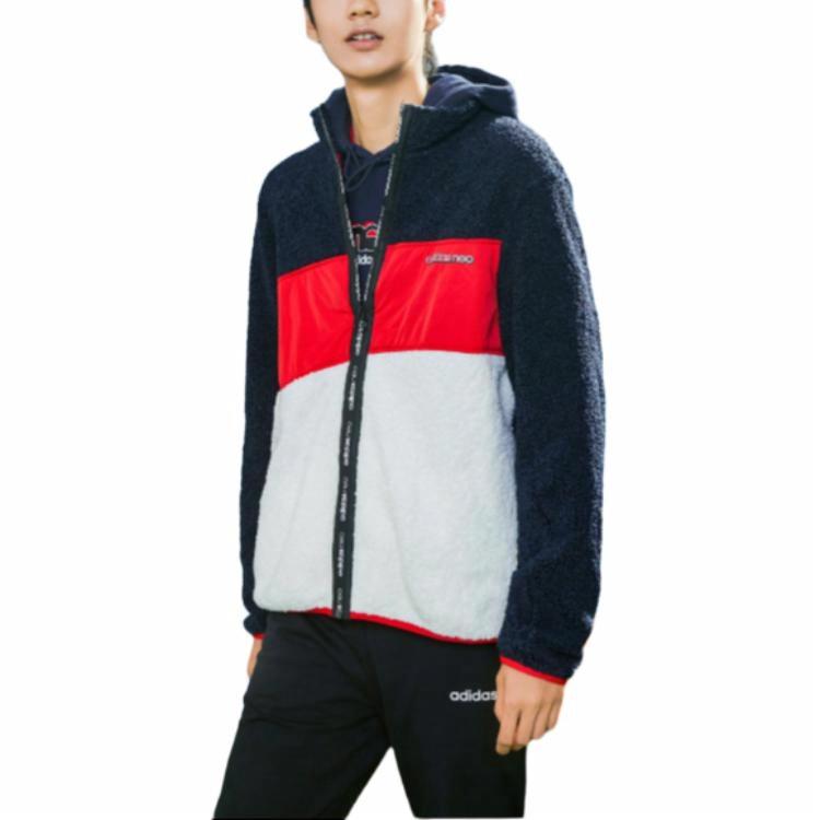 Мужская куртка adidas neo M Brlv Jkt (красно-сине-белая) — фото 3