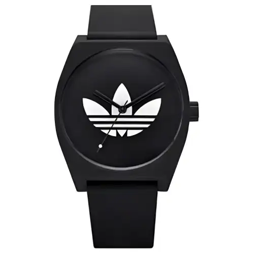 Adidas Originals Wrist Watches Quartz Movement Silicone Strap 45*38.5mm Black Dial Men's Watches