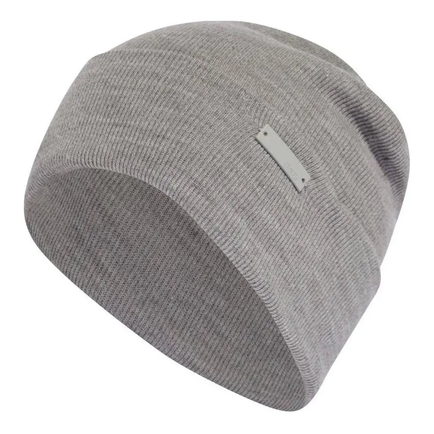 Adidas Original Design Knitted Fabric Beanies Unisex Gray
