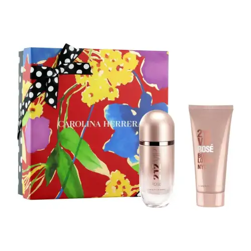 Carolina 212 VIP Rosé Perfume Set EDP Peach Blossom Rose 80ml+100ml