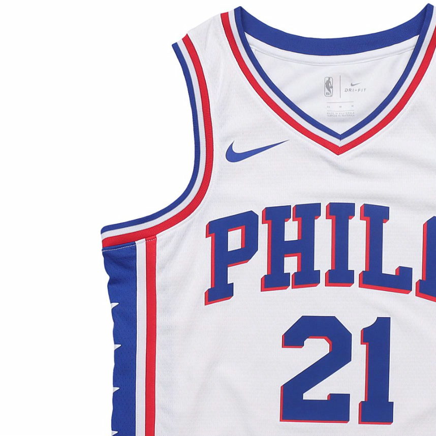 Мужская футболка Nike NBA Jersey SW (белая) — фото 3