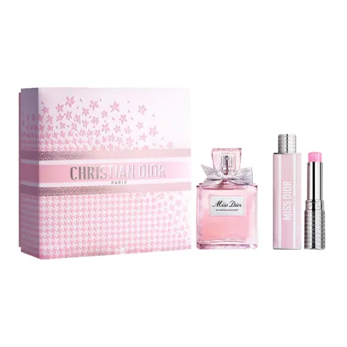 DIOR Balm, perfume, set, lemon gift box contains rose, floral print, 3.2g, 30 ml