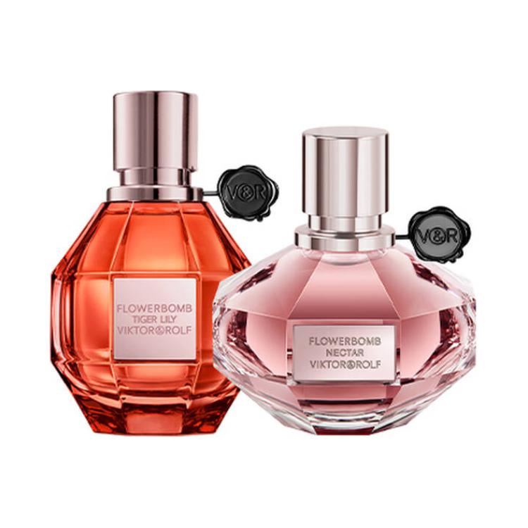 Victor & Rolf Flower Bomb Blazing Lily Perfume Set EDP Orange Blossom Jasmine 50ml+50ml