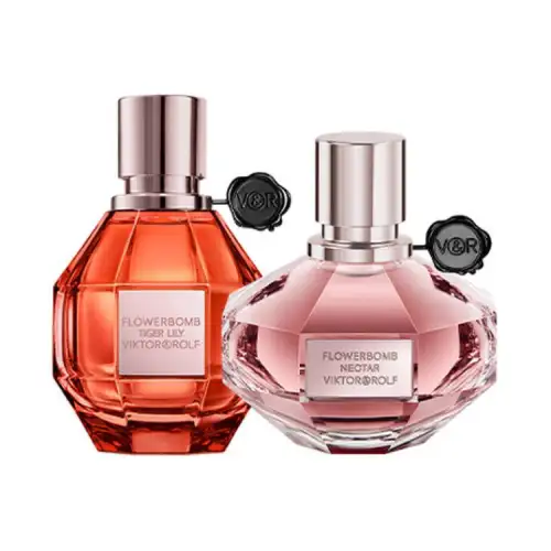 Victor & Rolf Flower Bomb Blazing Lily Perfume Set EDP Orange Blossom Jasmine 50ml+50ml