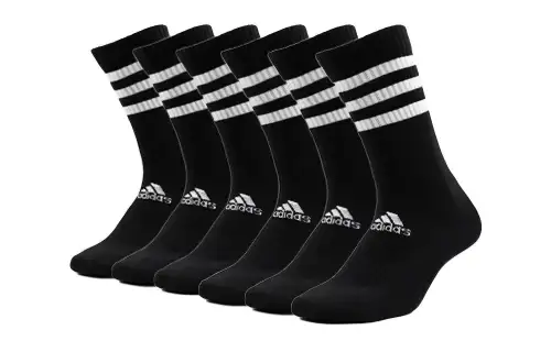 Adidas, classic sports basketball black knee socks for men and women, mid-length, for beloved