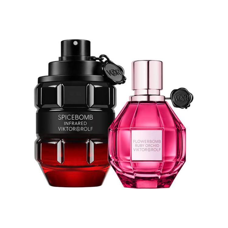 Ruby perfume, floral amber set, 50 ml, 90 ml