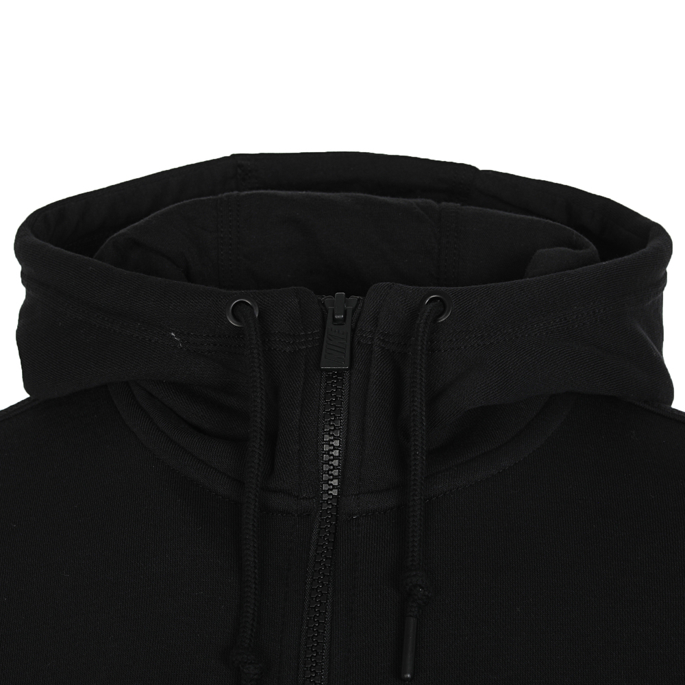 Nike Logo Print Thermal Jacket Embroidery Solid Color Fleece Lined Pants Casual Sportswear Men’s Black