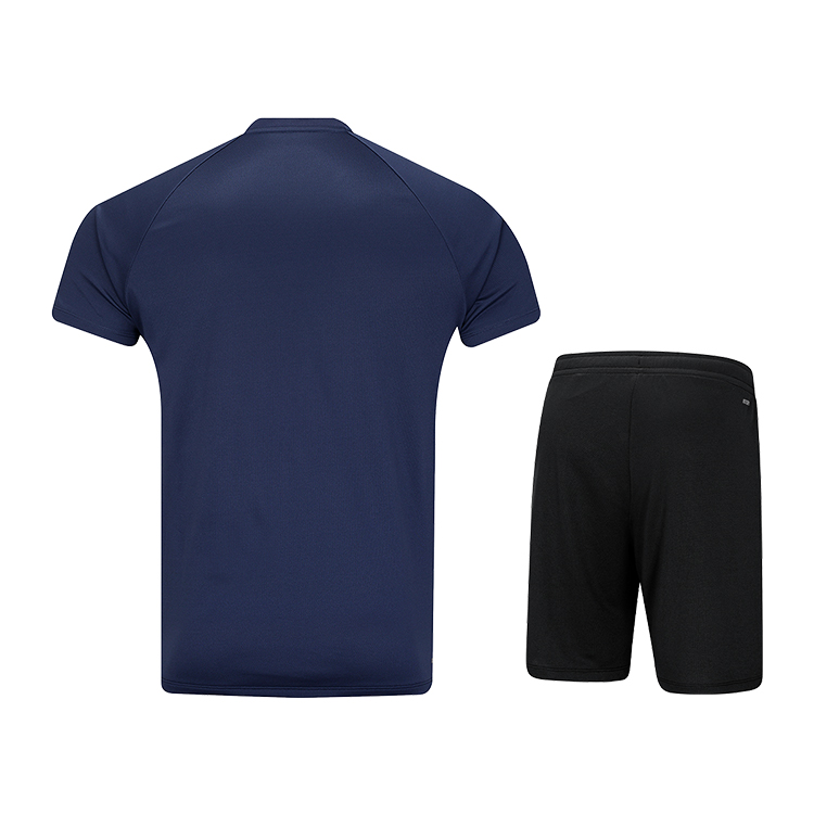 Li Ning Badminton Collection Badminton Jersey Set Unisex Dark Ship Blue