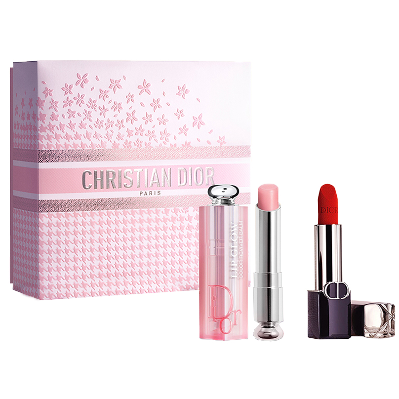 Набор косметики Dior (розово-красный)