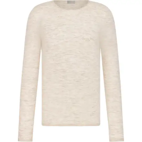 DIOR SS25 Cashmere Sweater Men's Ecru